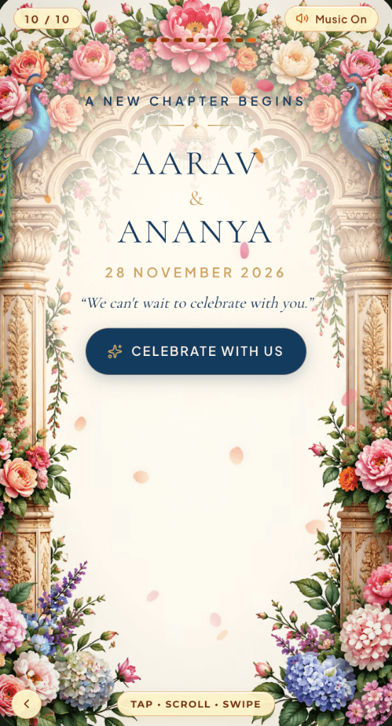 Peacock Mandap Story